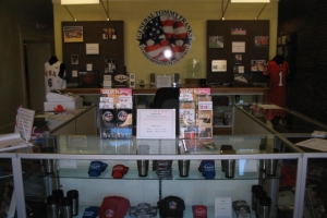 The entrance to the museum displays a wide variety of souvenir items to purchase.  The museum is free to the public, but donations are appreciated. 